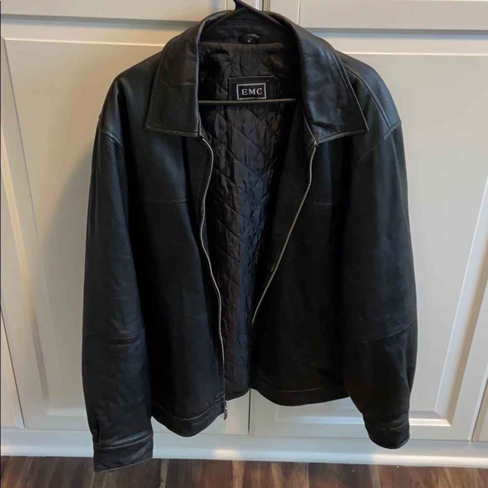 Mens Black Leather Jacket